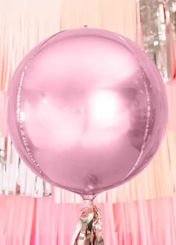 Balon KULA jasnoróżowy foliowy 40cm