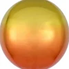 Balon kula POMARAŃCZOWY foliowy ombre 40cm