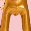 Balon LITERKA M złoty pomarańcz 85cm