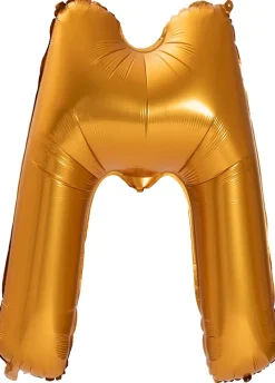 Balon LITERKA M złoty pomarańcz 85cm