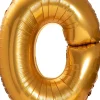 Balon LITERKA O złoty pomarańcz 85cm