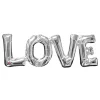 Balon litery LOVE srebrny (63cm x 22cm)