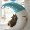 Balon na narodziny dziecka MIŚ NA KSIĘŻYCU 80x98 cm