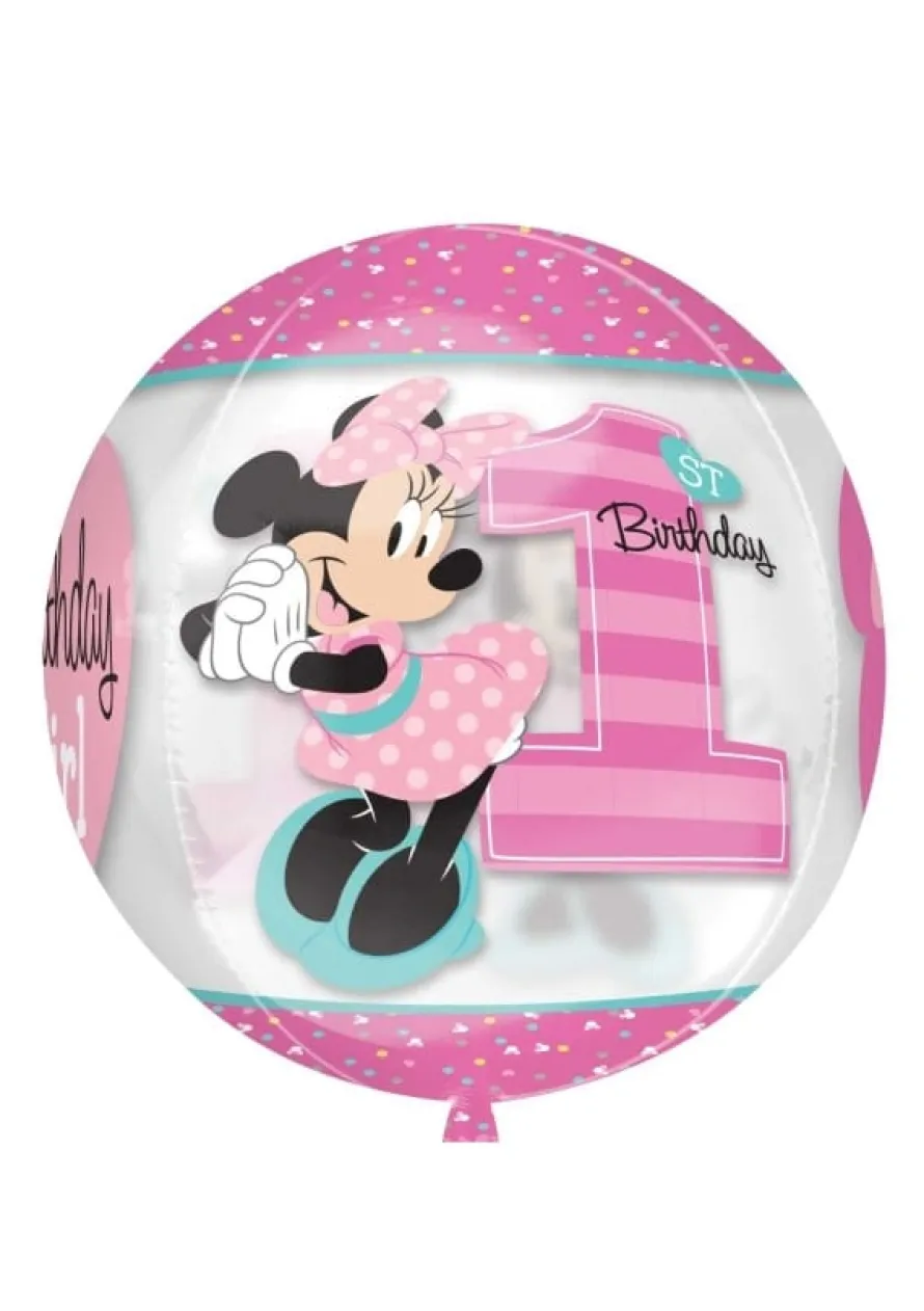 Balon na roczek MYSZKA MINNIE kula