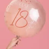 Balon na 18 URODZINY ELEGANT BLUSH 45cm
