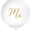 Balon olbrzym MR złoty napis 1m