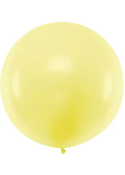 Balon OLBRZYM żółty pastelowy 1m