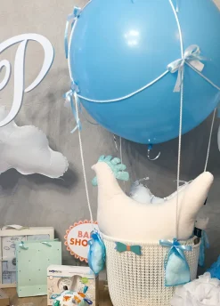 Balon pastelowy OLBRZYM błękitny 1m