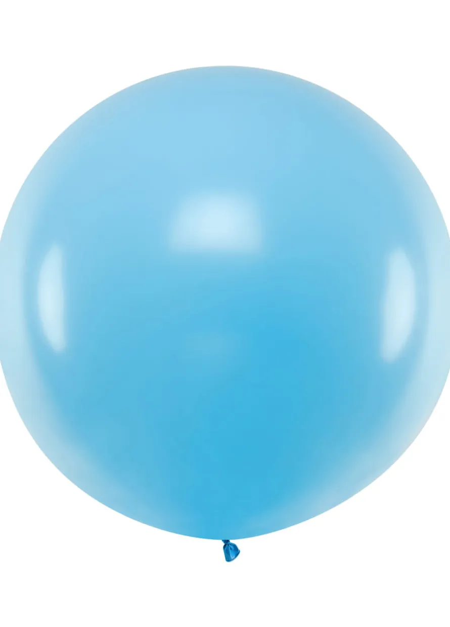 Balon pastelowy OLBRZYM błękitny 1m