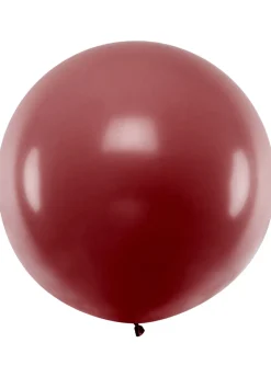 Balon pastelowy OLBRZYM burgundowy 1m