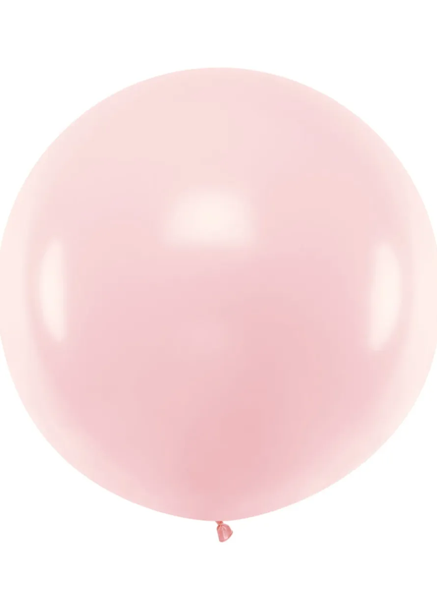Balon pastelowy OLBRZYM jasnoróżowy 1m