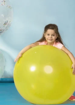 Balon pastelowy OLBRZYM kremowy 1m
