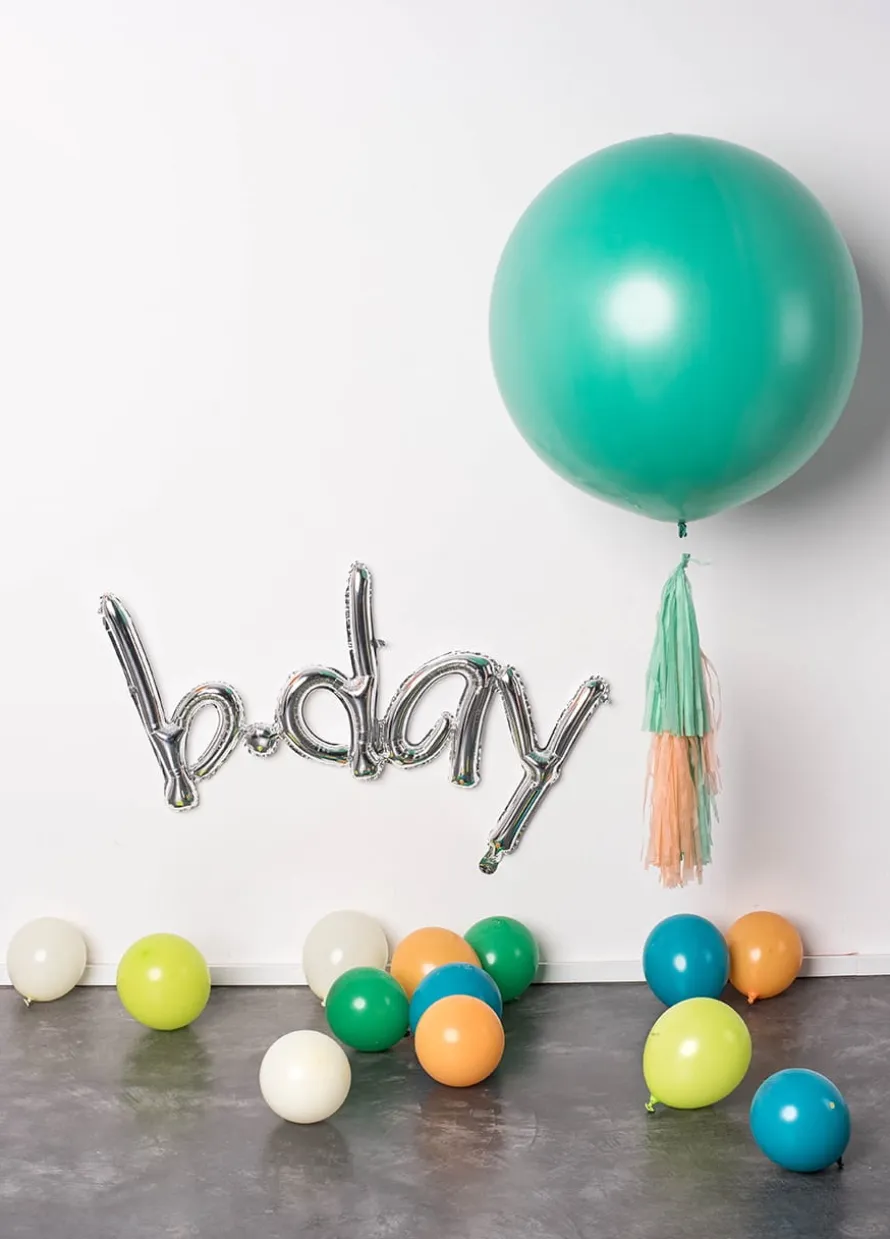 Balon pastelowy OLBRZYM leśna zieleń 1m