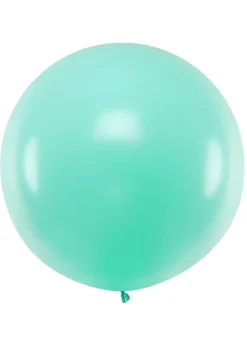 Balon pastelowy OLBRZYM miętowy 1m