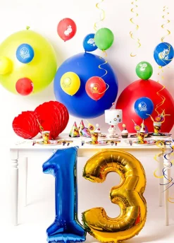 Balon pastelowy OLBRZYM niebieski 1m