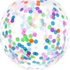 Balon przeźroczysty z konfetti GIGANT 1m