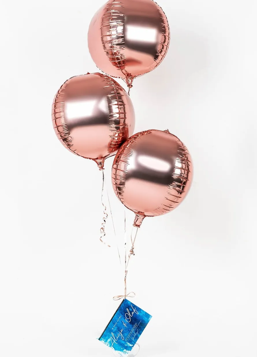 Balon rose gold KULA różowe złoto foliowy 40cm