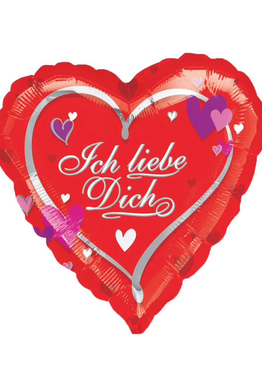 Balon serce ICH LIEBE DICH