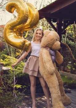 Balon urodzinowy CYFRA 2 złoty 85cm