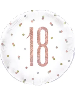 Balon 18 URODZINY rose gold 46cm