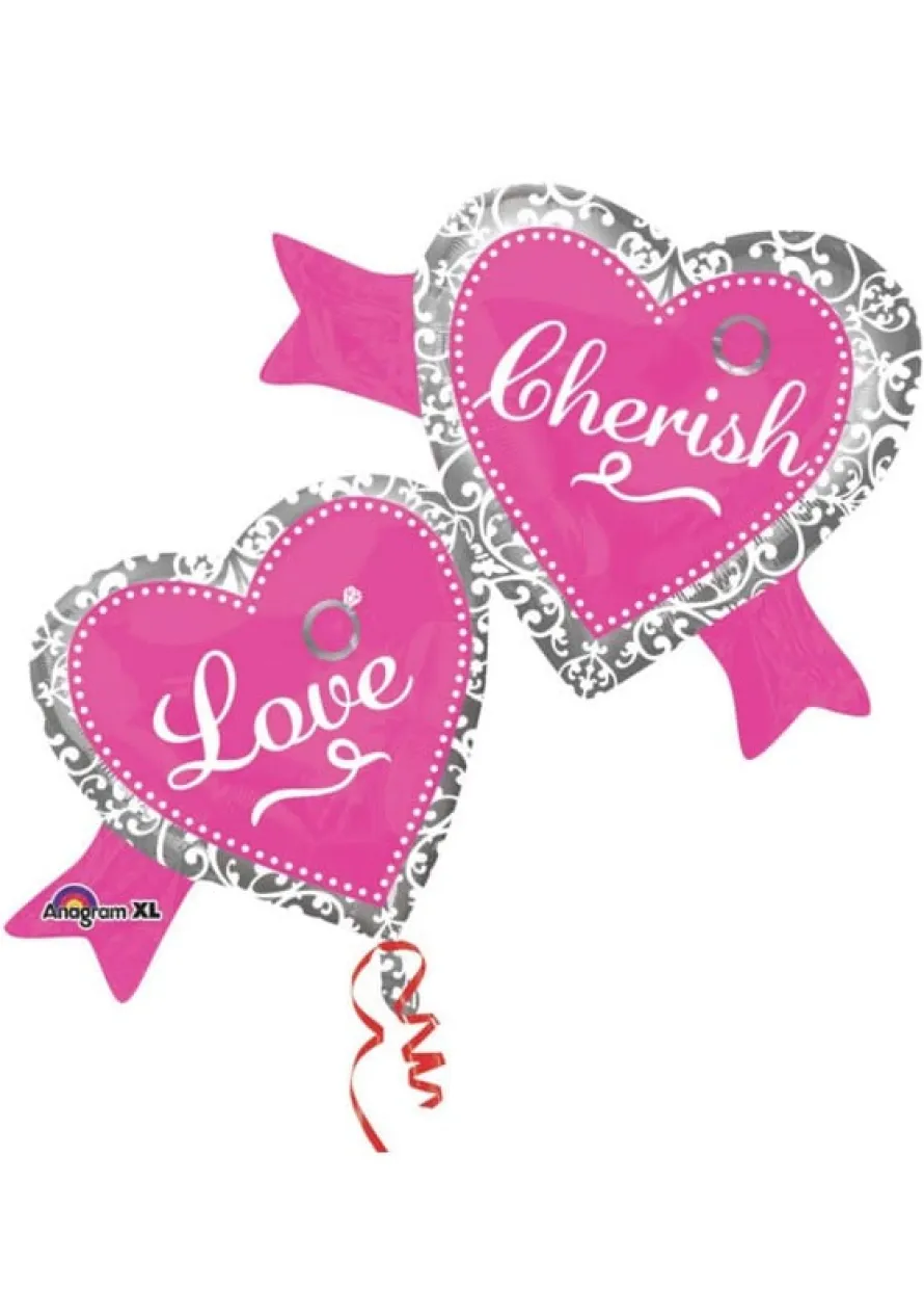 Balon walentynkowy serce LOVE AND CHERISH