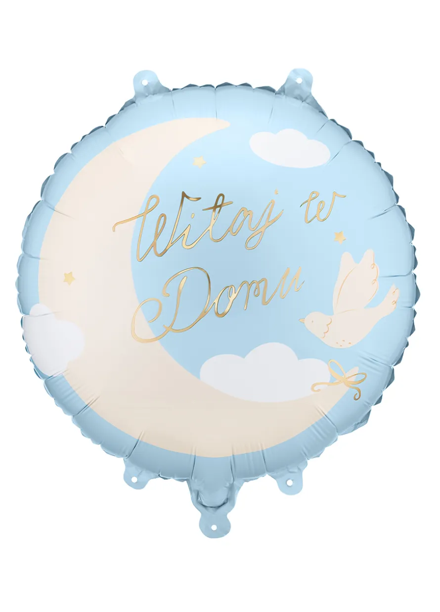 Balon WITAJ W DOMU niebieski