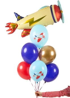 Balony dla dzieci SAMOLOCIK lateksowe (6szt.)