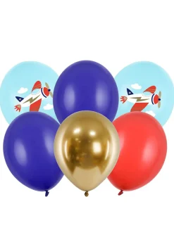 Balony dla dzieci SAMOLOCIK lateksowe (6szt.)