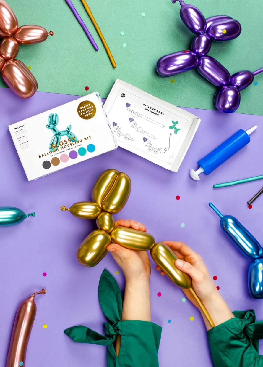 Balony do modelowania z pompką mix (30szt.)