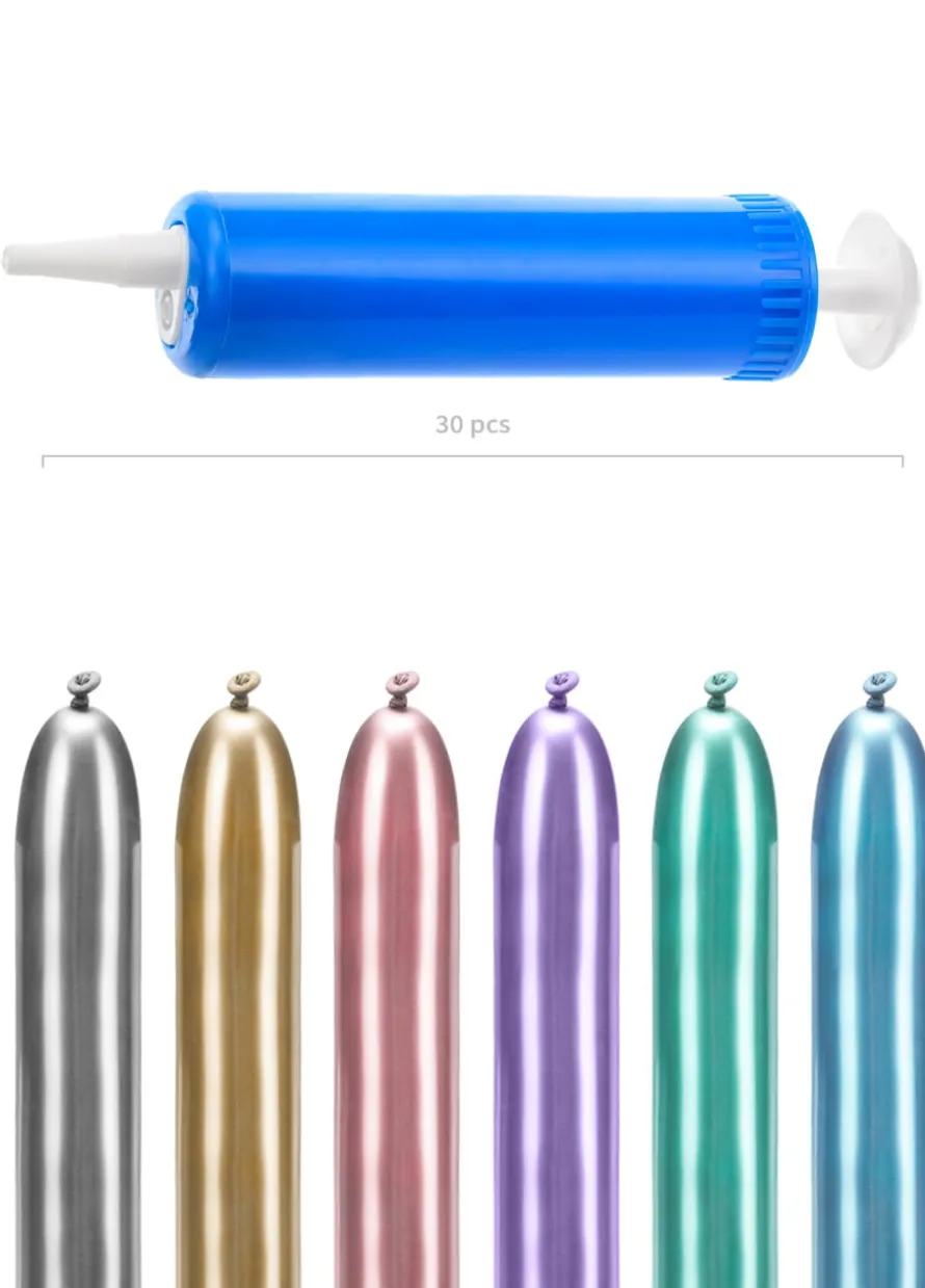 Balony do modelowania z pompką mix (30szt.)