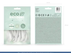Balony ekologiczne białe 30cm (10szt.)