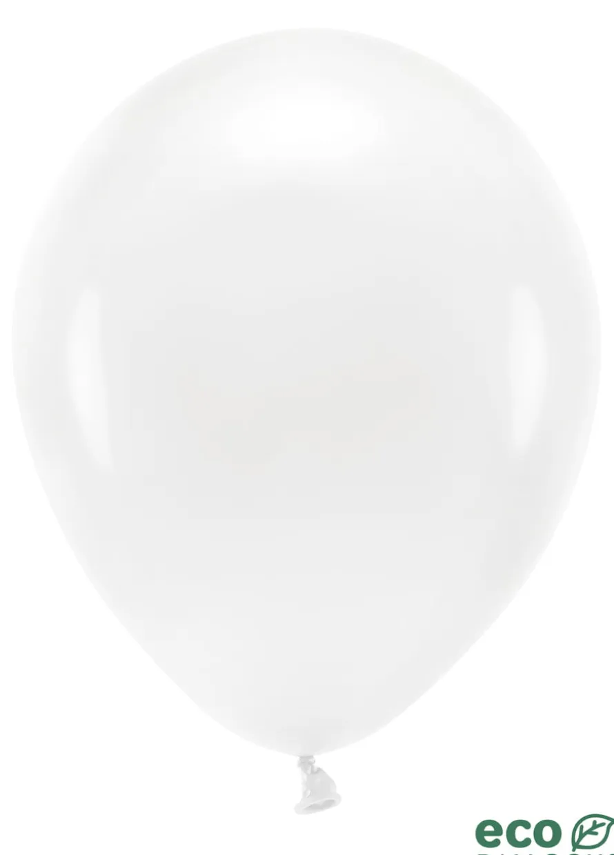 Balony ekologiczne białe 30cm (10szt.)