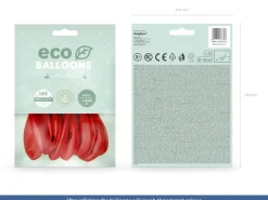 Balony ekologiczne czerwone 30cm (10szt.)