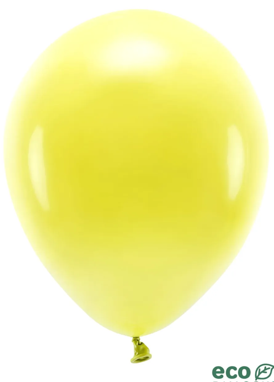 Balony ekologiczne żółte 30cm (10szt.)