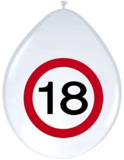 Balony gumowe ZNAK 18 (8szt.)