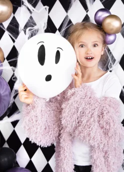 Balony halloweenowe BOO! balony świecące w świetle UV (3szt.)