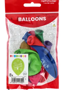 Balony HAPPY BIRTHDAY 8 szt.
