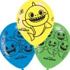 Balony lateksowe BABY SHARK (6szt.)