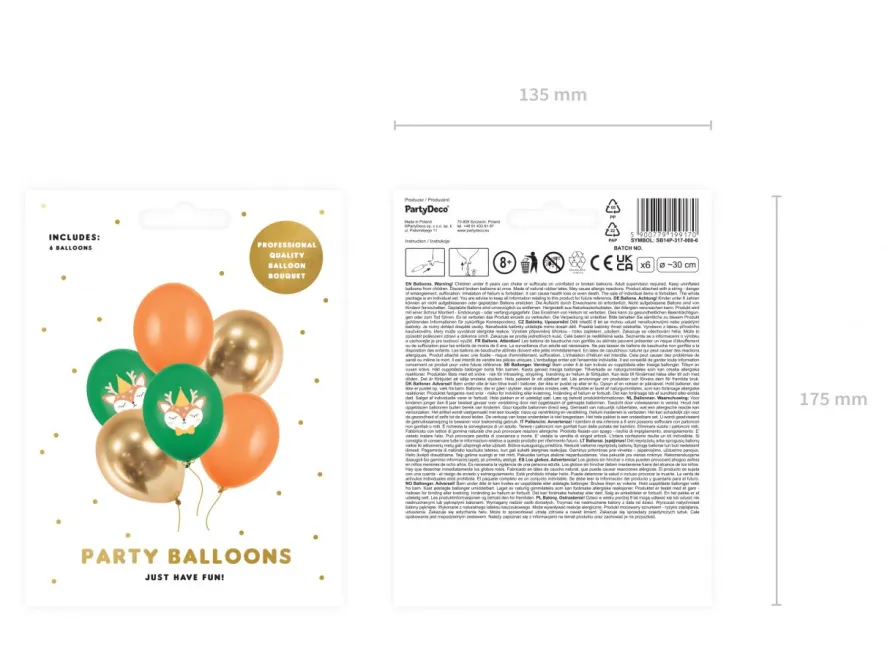 Balony lateksowe JELONEK (6szt.)