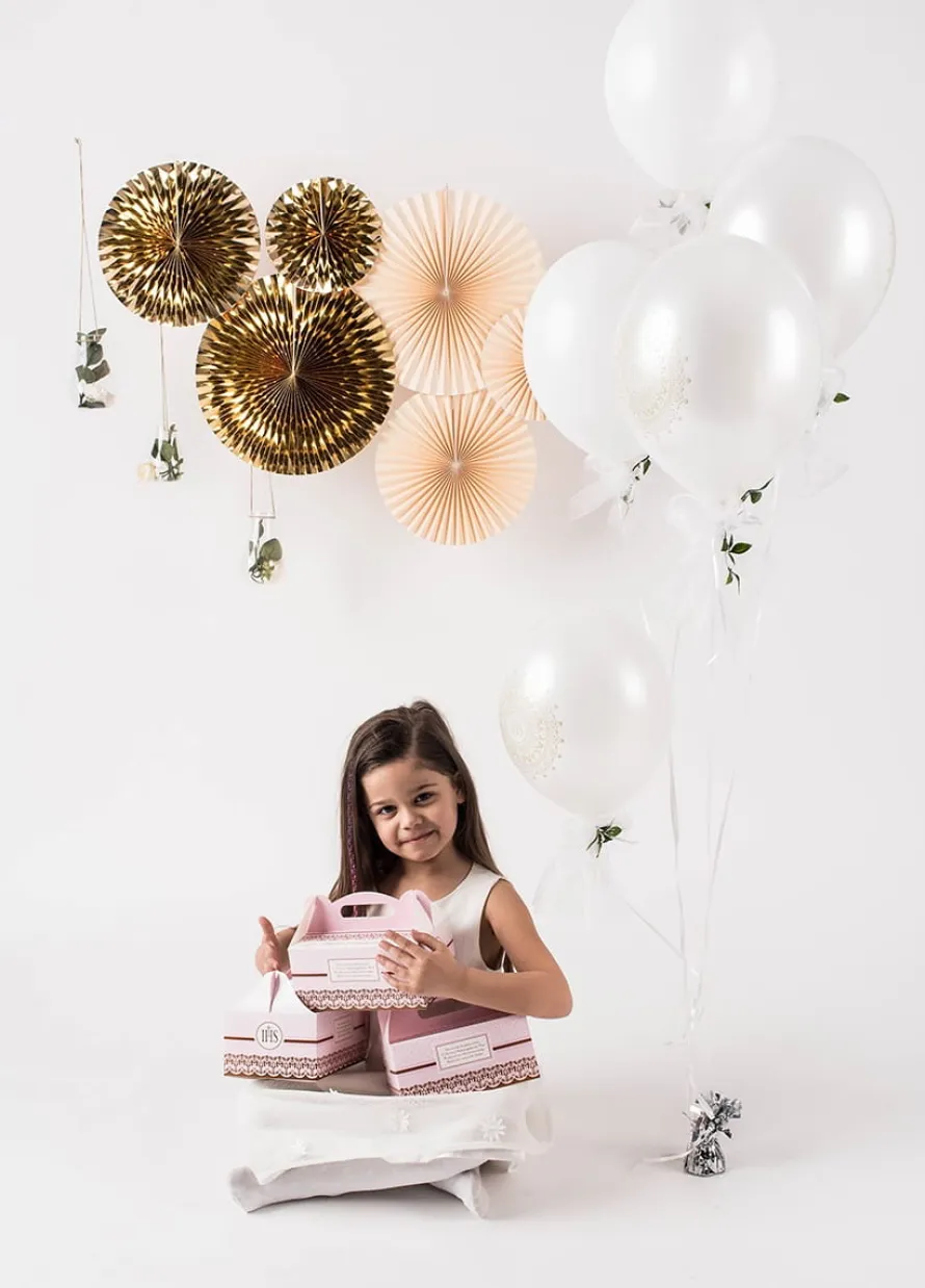 Balony lateksowe perłowe IHS balony komunijne (6szt.)