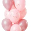 Balony 40 lat ELEGANT BLUSH (12szt.)