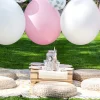 Balony liście BOHO białe (5szt.)