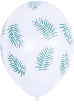 Balony liście BOHO białe (5szt.)
