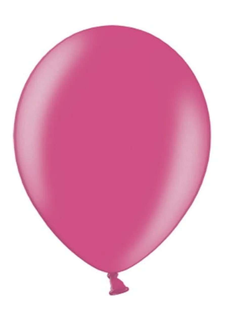 Balony METALIC ciemnoróżowe 30cm (10szt.)