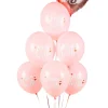 Balony na baby shower MOM TO BE różowe (6szt.)
