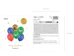 Balony na Boże Narodzenie RENIFER 30cm (6szt.)