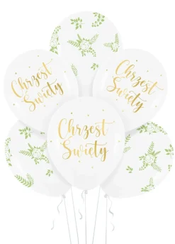 Balony na CHRZEST 30cm (6szt.)