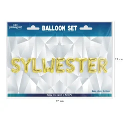 Balony napis SYLWESTER złote
