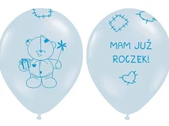Balony NA ROCZEK dla chłopca niebieskie 30cm (6szt.)