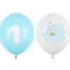 Balony na roczek dla chłopca SŁONIK (50szt.)